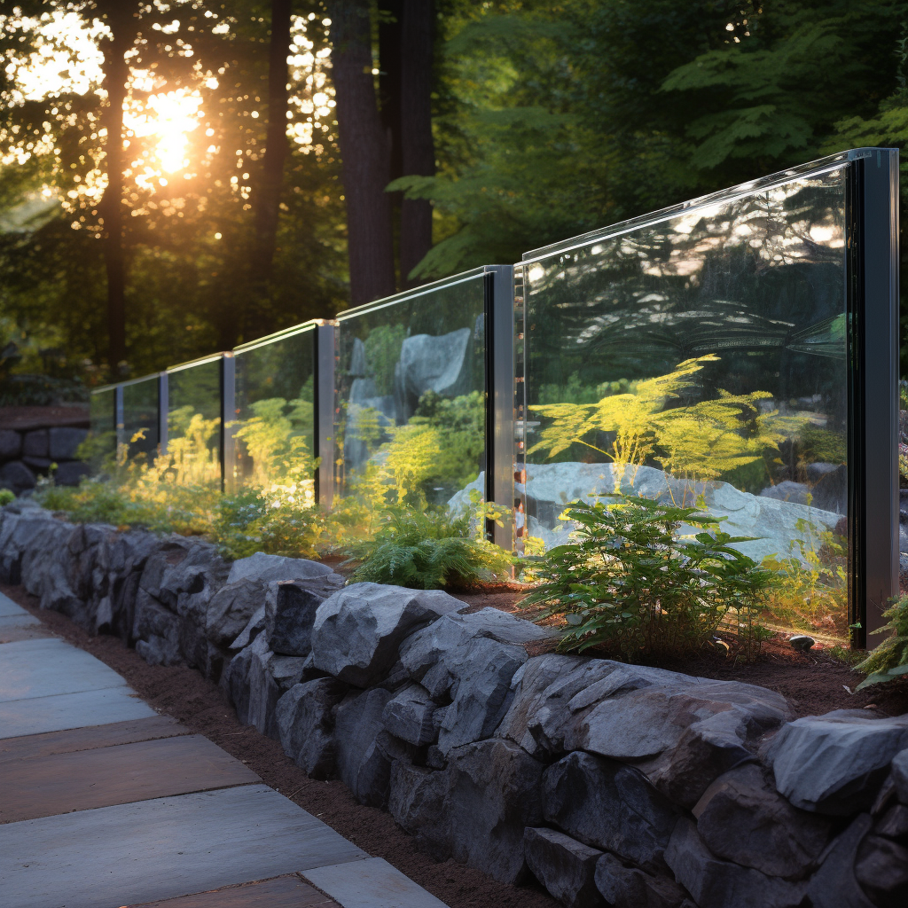 Glass Retaining Wall
